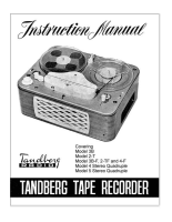 Tandberg 3B-2T-3BF-2TF-4F-4-5 - Owners Manual